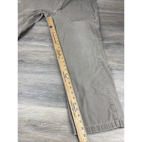 Carhartt Canvas Khaki Relaxed Fit Pants Mens 38x30 Musk Brown Tan B299 MUS - Picture 4 of 7
